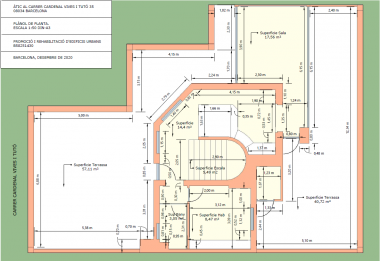 Penthouse de 1 chambre en location avec terrasse de 200m2 à Sarria