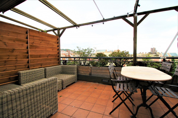 Penthouse for rent steps from Paseo de Gracia